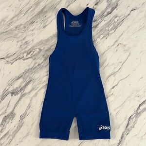ASICS 3XS Blue Singlet Boys